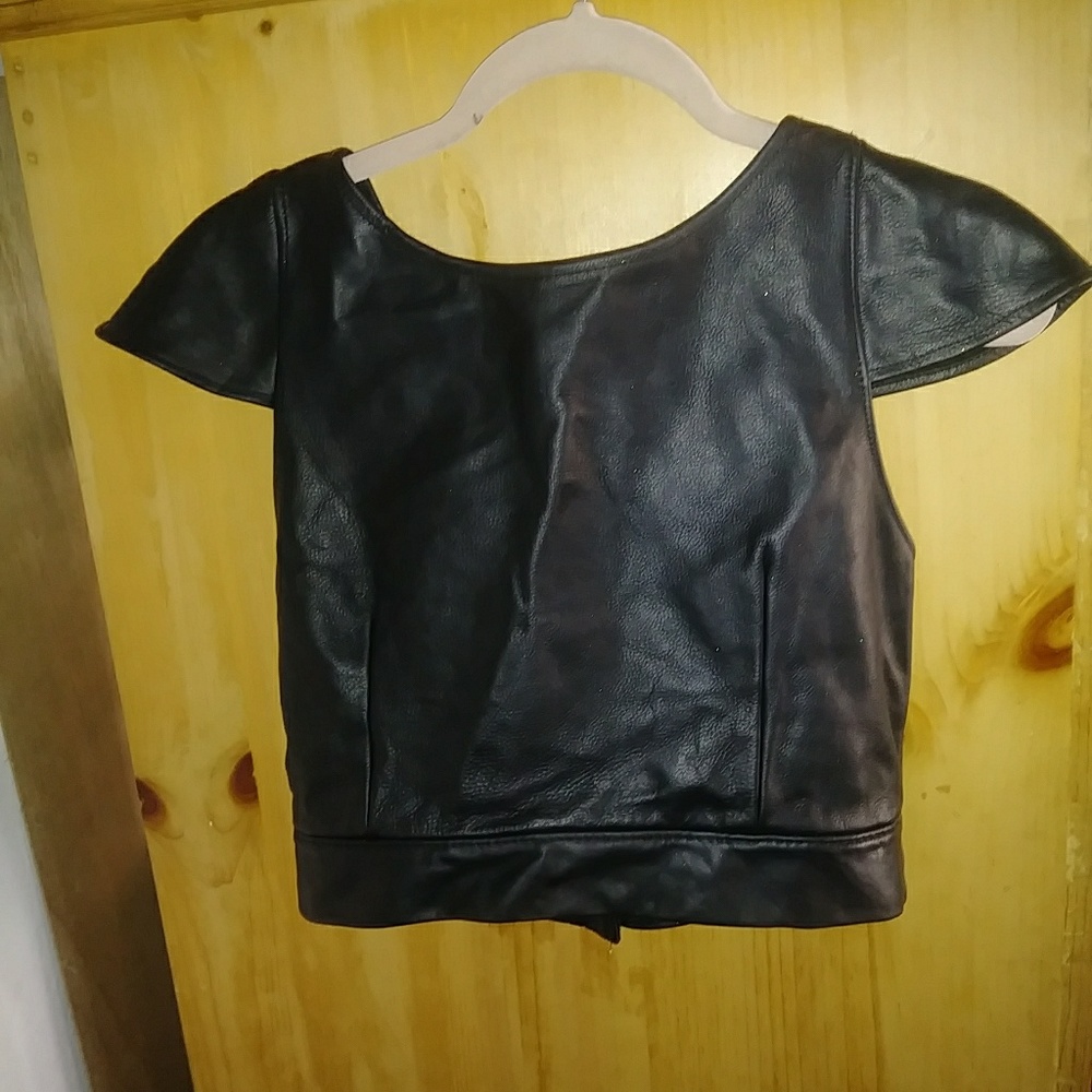 Black Leather Shirt
